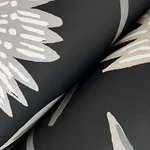 Rifle Paper Co. Aster - Black Wallpaper | Buy Online Rifle Paper Co. Aster wallpaper, color Black, SKU RF7434