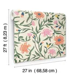 Rifle Paper Co. Aster - Coral Wallpaper | Buy Online Rifle Paper Co. Aster wallpaper, color Coral, SKU RF7433