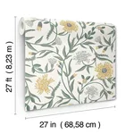 Rifle Paper Co. Aster - Gold Wallpaper | Buy Online Rifle Paper Co. Aster wallpaper, color Gold, SKU RF7432