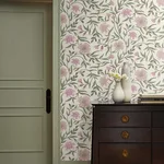 Rifle Paper Co. Aster wallpaper, color Rose, SKU RF7436