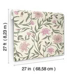Rifle Paper Co. Aster wallpaper, color Rose, SKU RF7436