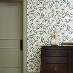 Rifle Paper Co. Aster - White Wallpaper | Buy Online Rifle Paper Co. Aster wallpaper, color White, SKU RF7431
