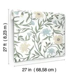 Rifle Paper Co. Aster - White Wallpaper | Buy Online Rifle Paper Co. Aster wallpaper, color White, SKU RF7431
