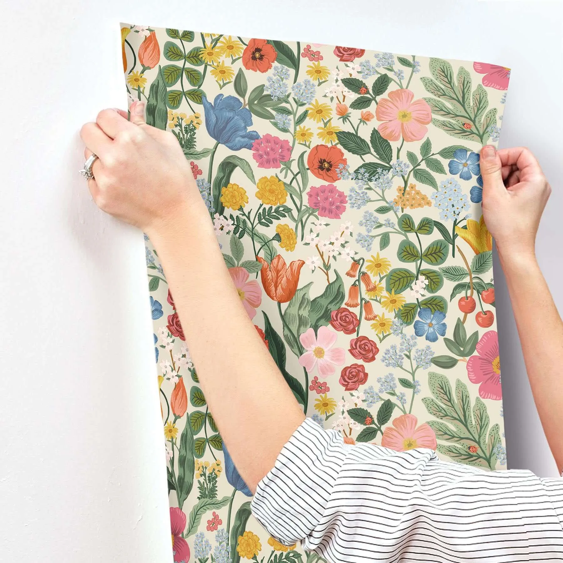 Rifle Paper Co. Blossom - Cream Wallpaper | Buy Online Rifle Paper Co. Blossom wallpaper, color Cream, SKU RF7492