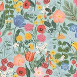Rifle Paper Co. Blossom - Light Blue Wallpaper | Buy Online Rifle Paper Co. Blossom wallpaper, color Light Blue, SKU RF7493