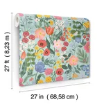 Rifle Paper Co. Blossom - Light Blue Wallpaper | Buy Online Rifle Paper Co. Blossom wallpaper, color Light Blue, SKU RF7493