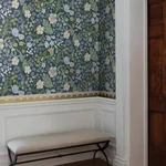 Rifle Paper Co. Blossom - Navy Wallpaper | Buy Online Rifle Paper Co. Blossom wallpaper, color Navy, SKU RF7494