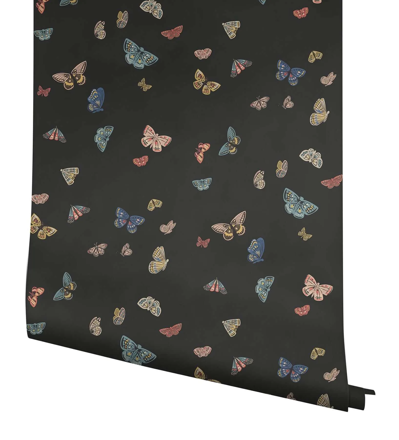 Rifle Paper Co. Butterfly House - Black Wallpaper | Buy Online Rifle Paper Co. Butterfly House wallpaper, color Black, SKU RF7413