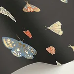 Rifle Paper Co. Butterfly House - Black Wallpaper | Buy Online Rifle Paper Co. Butterfly House wallpaper, color Black, SKU RF7413