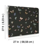 Rifle Paper Co. Butterfly House - Black Wallpaper | Buy Online Rifle Paper Co. Butterfly House wallpaper, color Black, SKU RF7413