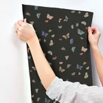Rifle Paper Co. Butterfly House - Black Wallpaper | Buy Online Rifle Paper Co. Butterfly House wallpaper, color Black, SKU RF7413