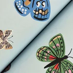 Rifle Paper Co. Butterfly House wallpaper, color Light Blue, SKU RF7414