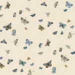 Rifle Paper Co. Butterfly House - Linen Wallpaper | Buy Online Rifle Paper Co. Butterfly House wallpaper, color Linen, SKU RF7412