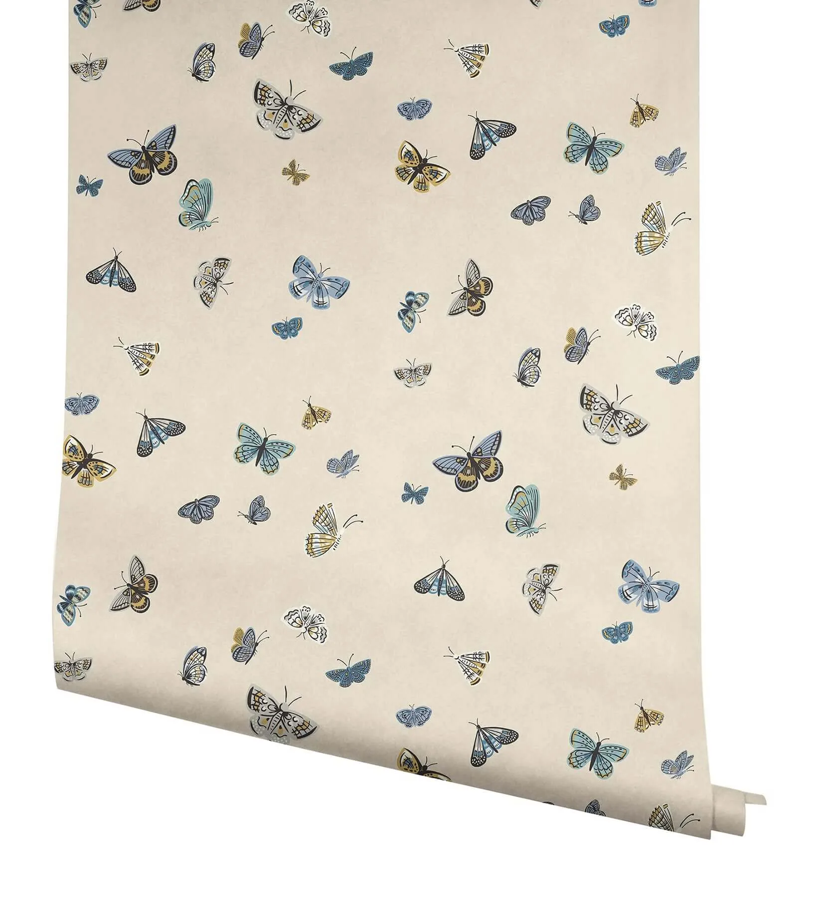 Rifle Paper Co. Butterfly House - Linen Wallpaper | Buy Online Rifle Paper Co. Butterfly House wallpaper, color Linen, SKU RF7412