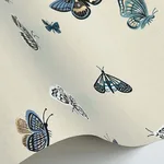 Rifle Paper Co. Butterfly House - Linen Wallpaper | Buy Online Rifle Paper Co. Butterfly House wallpaper, color Linen, SKU RF7412