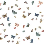 Rifle Paper Co. Butterfly House - White Wallpaper | Buy Online Rifle Paper Co. Butterfly House wallpaper, color White, SKU RF7411