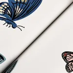 Rifle Paper Co. Butterfly House - White Wallpaper | Buy Online Rifle Paper Co. Butterfly House wallpaper, color White, SKU RF7411