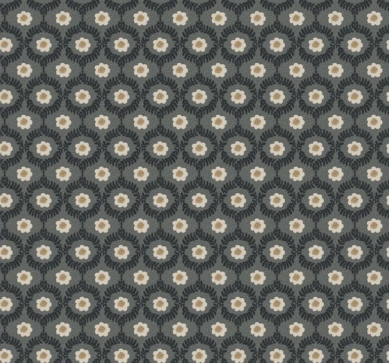 Rifle Paper Co. Emma wallpaper, color Black, SKU RF7442