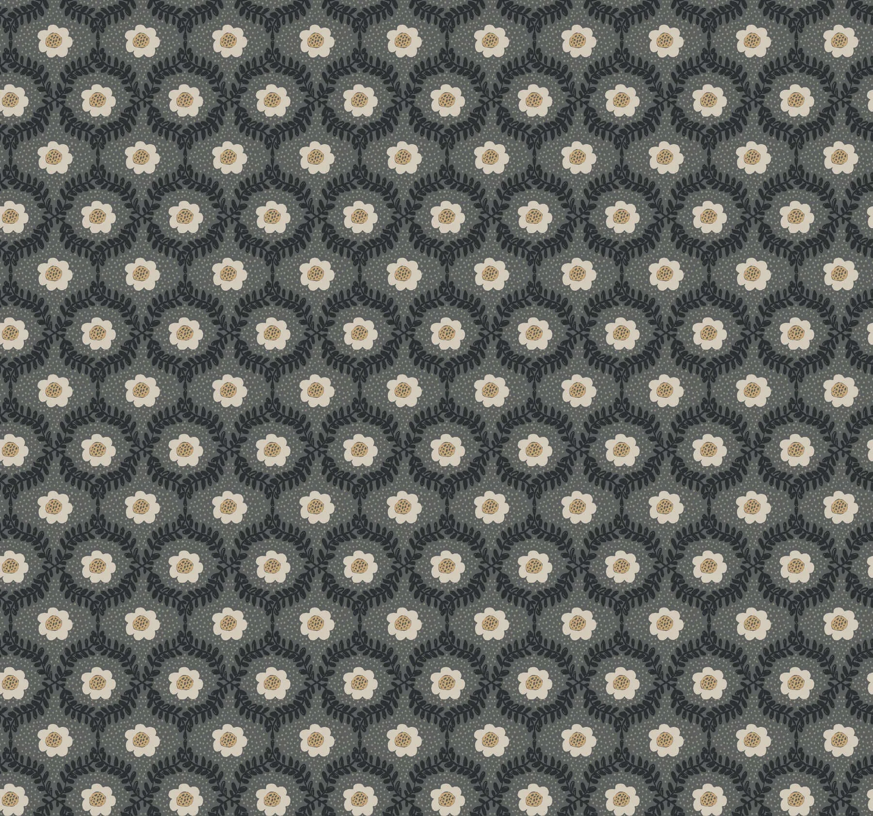 Rifle Paper Co. Emma wallpaper, color Black, SKU RF7442