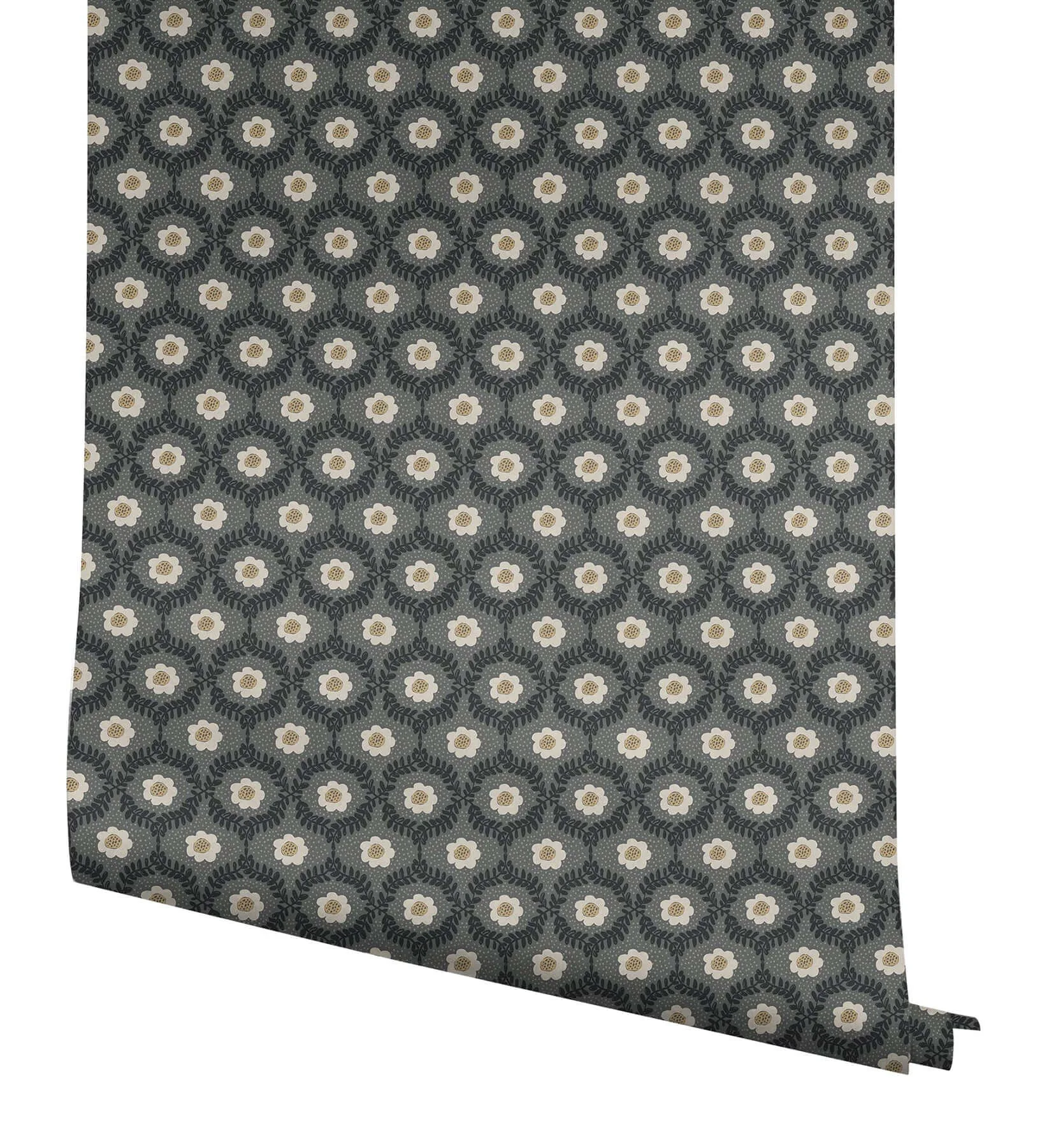 Rifle Paper Co. Emma wallpaper, color Black, SKU RF7442