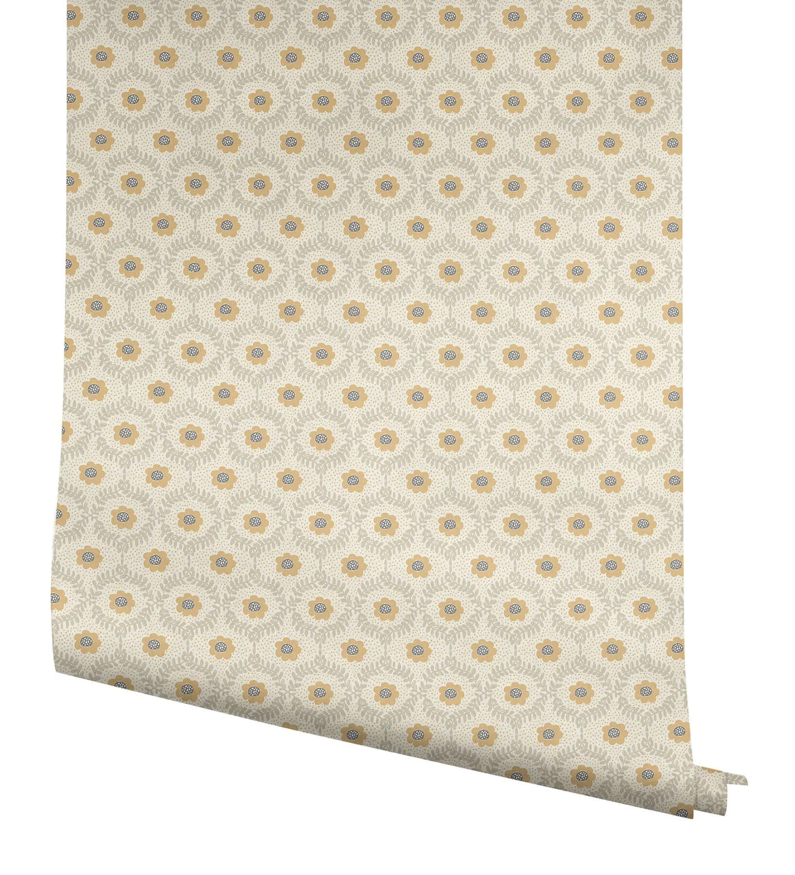 Rifle Paper Co. Emma - Linen Wallpaper | Buy Online Rifle Paper Co. Emma wallpaper, color Linen, SKU RF7443