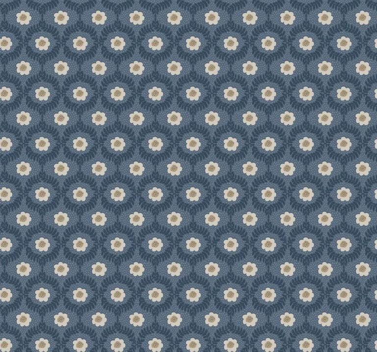 Rifle Paper Co. Emma wallpaper, color Navy, SKU RF7441