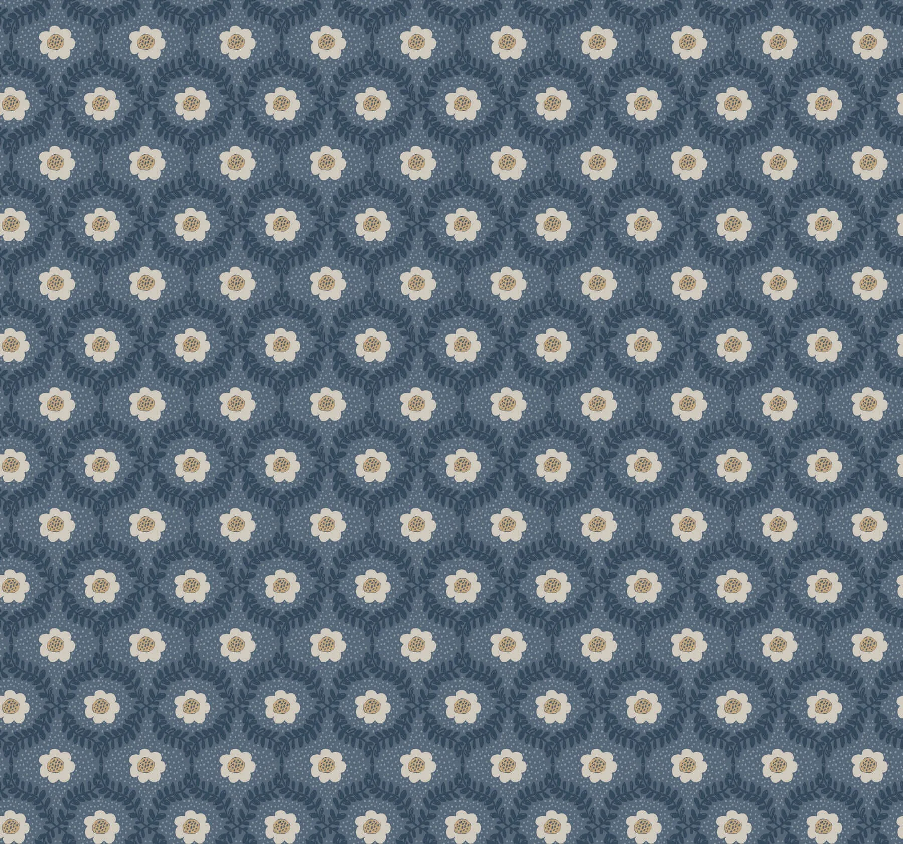 Rifle Paper Co. Emma wallpaper, color Navy, SKU RF7441