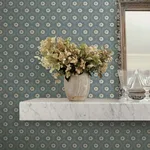 Rifle Paper Co. Emma wallpaper, color Slate, SKU RF7445