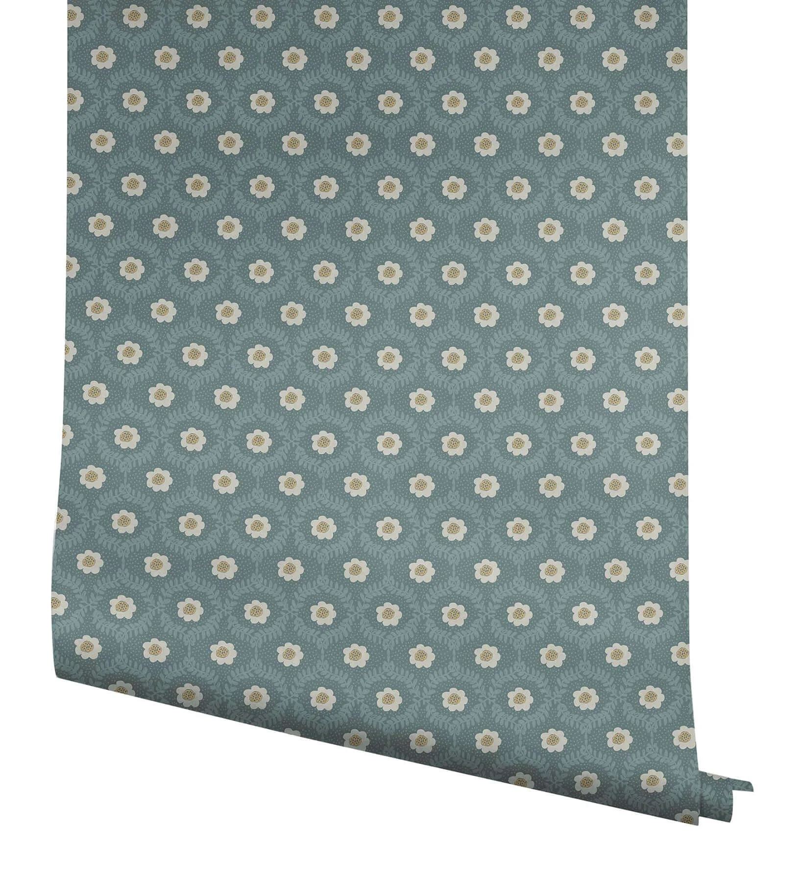Rifle Paper Co. Emma wallpaper, color Slate, SKU RF7445