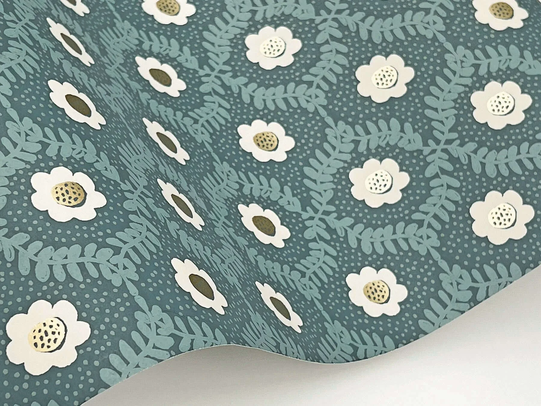 Rifle Paper Co. Emma wallpaper, color Slate, SKU RF7445