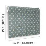 Rifle Paper Co. Emma wallpaper, color Slate, SKU RF7445