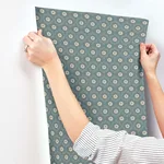 Rifle Paper Co. Emma wallpaper, color Slate, SKU RF7445