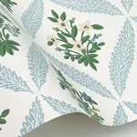 Rifle Paper Co. Estee Garden wallpaper, color Blue, SKU RF7514