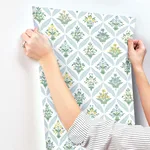 Rifle Paper Co. Estee Garden wallpaper, color Blue, SKU RF7514