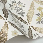 Rifle Paper Co. Estee Garden - Gold Wallpaper | Buy Online Rifle Paper Co. Estee Garden wallpaper, color Gold, SKU RF7511