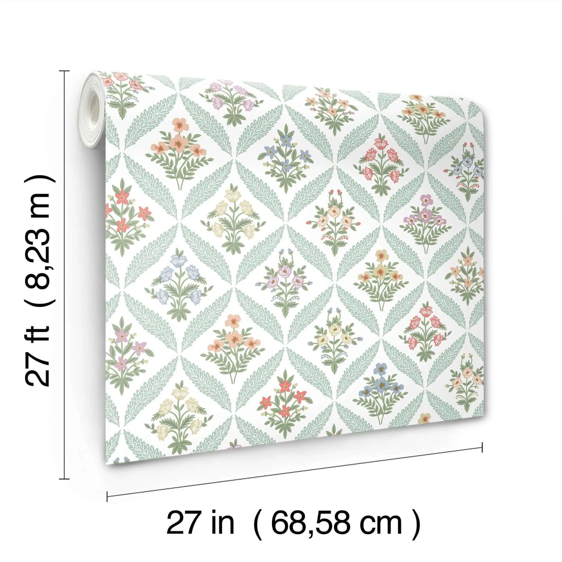 Rifle Paper Co. Estee Garden - Pastel Wallpaper | Buy Online Rifle Paper Co. Estee Garden wallpaper, color Pastel, SKU RF7512