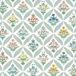 Rifle Paper Co. Estee Garden wallpaper, color Sage, SKU RF7513