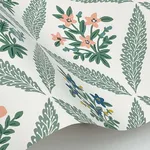 Rifle Paper Co. Estee Garden wallpaper, color Sage, SKU RF7513