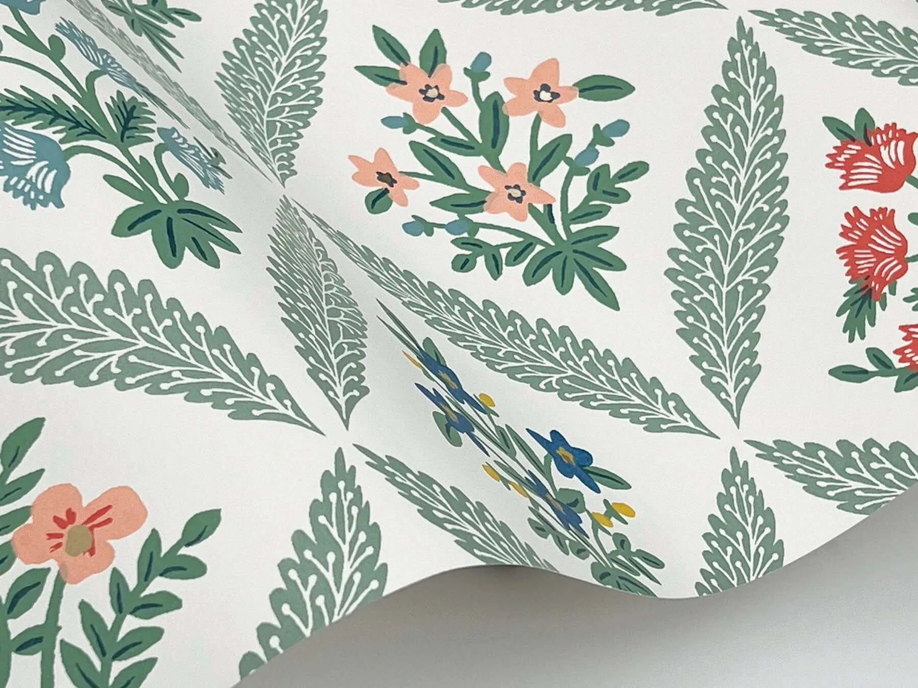 Rifle Paper Co. Estee Garden wallpaper, color Sage, SKU RF7513