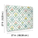 Rifle Paper Co. Estee Garden wallpaper, color Sage, SKU RF7513
