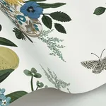 Rifle Paper Co. Flower Studies - Blue Wallpaper | Buy Online Rifle Paper Co. Flower Studies wallpaper, color Blue, SKU RF7401
