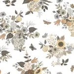 Rifle Paper Co. Flower Studies - Linen Wallpaper | Buy Online Rifle Paper Co. Flower Studies wallpaper, color Linen, SKU RF7403