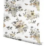 Rifle Paper Co. Flower Studies - Linen Wallpaper | Buy Online Rifle Paper Co. Flower Studies wallpaper, color Linen, SKU RF7403