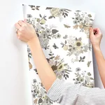 Rifle Paper Co. Flower Studies - Linen Wallpaper | Buy Online Rifle Paper Co. Flower Studies wallpaper, color Linen, SKU RF7403