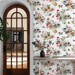 Rifle Paper Co. Flower Studies - Rose Wallpaper | Buy Online Rifle Paper Co. Flower Studies wallpaper, color Rose, SKU RF7404
