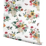 Rifle Paper Co. Flower Studies - Rose Wallpaper | Buy Online Rifle Paper Co. Flower Studies wallpaper, color Rose, SKU RF7404