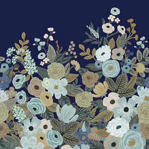 Rifle Paper Co. Garden Party wallpaper, color Navy, SKU RI5191M