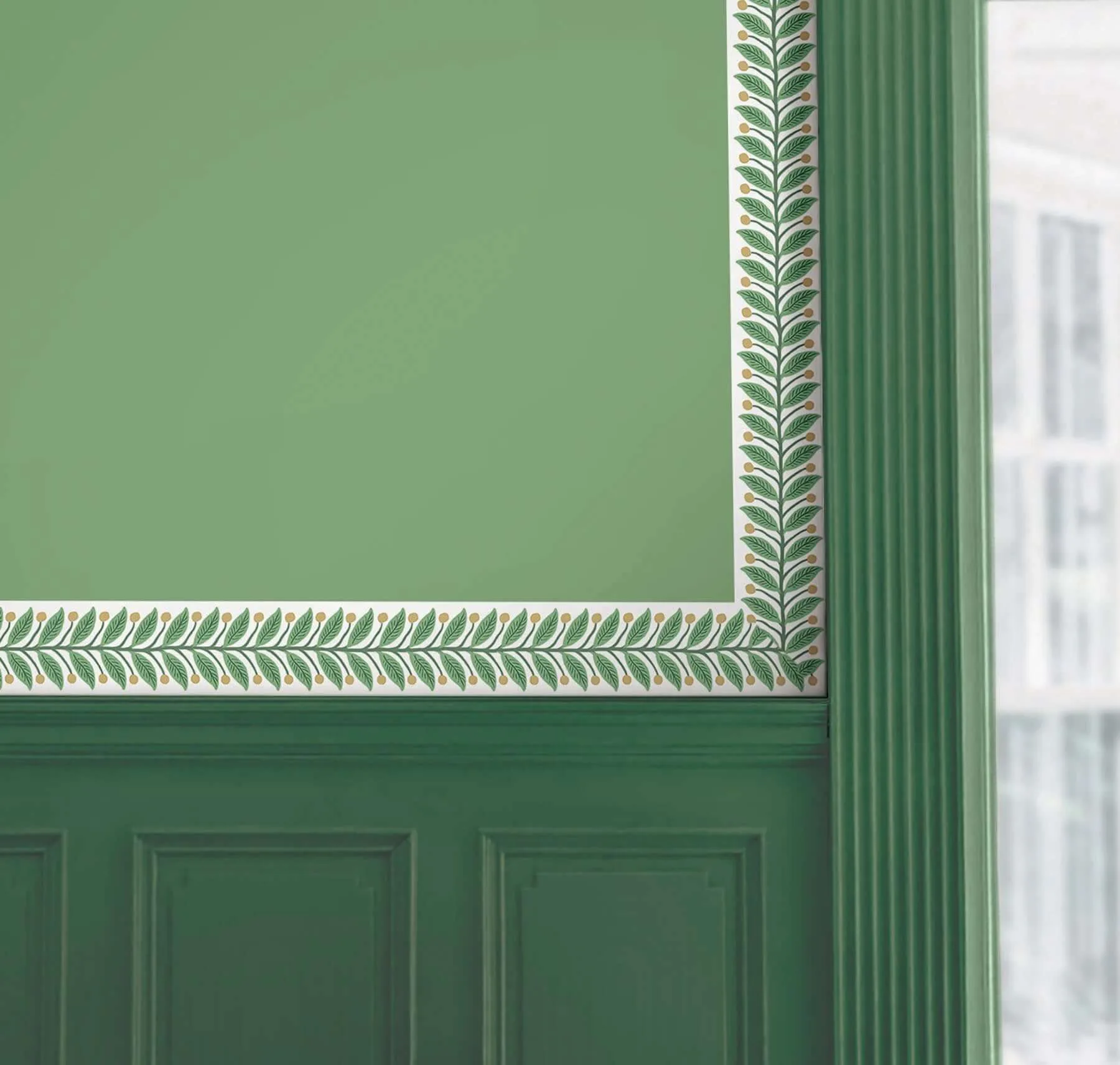 Rifle Paper Co. Garden wallpaper, color Green, SKU RF7531B