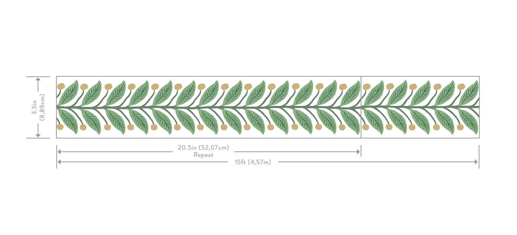 Rifle Paper Co. Garden - Green Wallpaper | Buy Online Rifle Paper Co. Garden wallpaper, color Green, SKU RF7531B