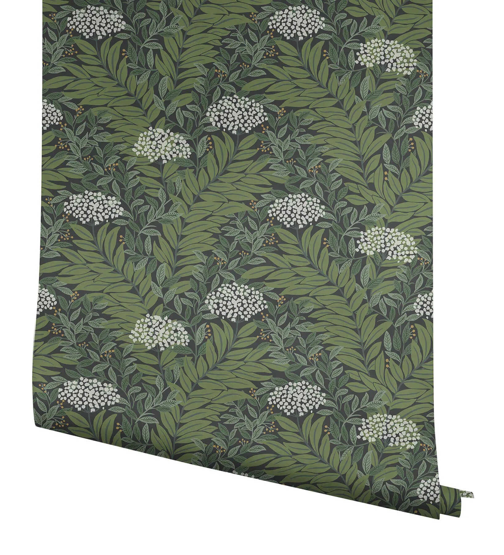 Rifle Paper Co. Highgrove - Black Wallpaper | Buy Online Rifle Paper Co. Highgrove wallpaper, color Black, SKU RF7504